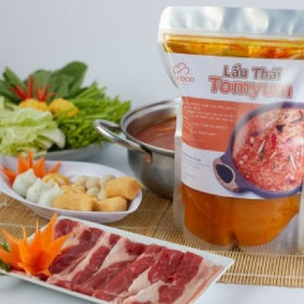 Túi Zip Đựng Nước Lẩu Đáy Đứng